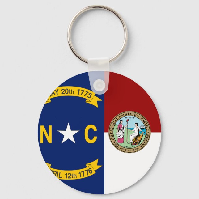 Flagge North Carolina Schlüsselanhänger (Vorderseite)