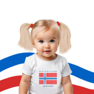 Flagge Norwegens Baby Strampler