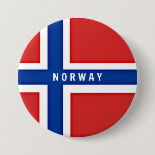 Flagge Norwegens Button