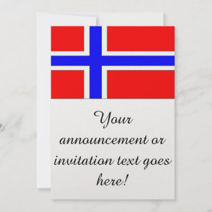 Flagge Norwegens Einladung