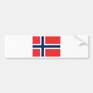 Flagge Norwegens - Flagg Norges - Norske norske fl Autoaufkleber