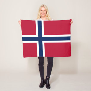 Flagge Norwegens Fleecedecke