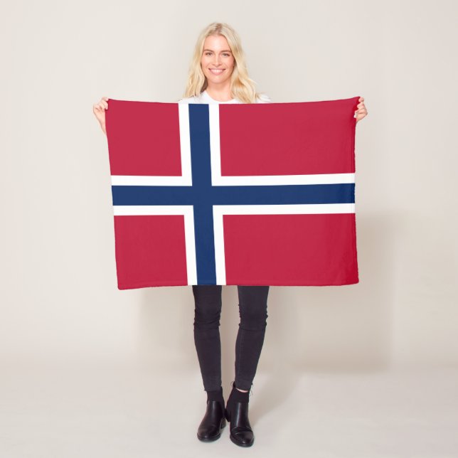 Flagge Norwegens Fleecedecke (Beispiel)