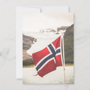 Flagge Norwegens Fotokarte