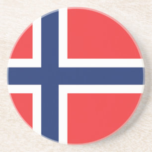 Flagge Norwegens Getränkeuntersetzer
