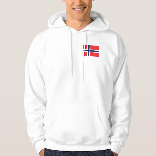 Flagge Norwegens Hoodie (Vorderseite)