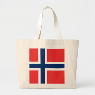 Flagge Norwegens Jumbo Stoffbeutel