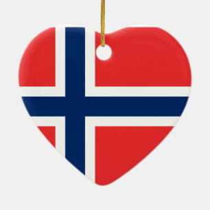 Flagge Norwegens Keramikornament
