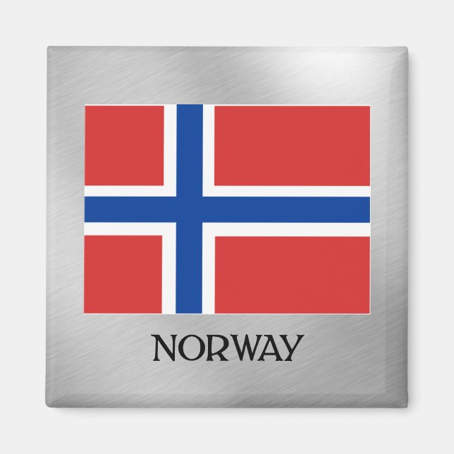 Flagge Norwegens Magnet (Vorne)