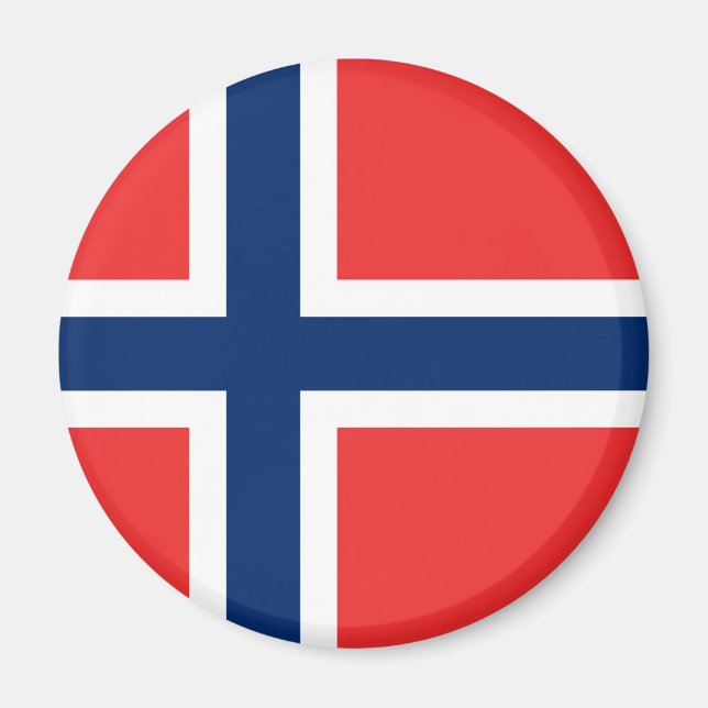 Flagge Norwegens Magnet (Vorne)