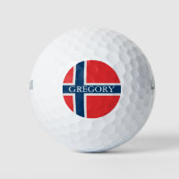 Flagge Norwegens mit Individuelle Name