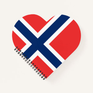 Flagge Norwegens Notizbuch