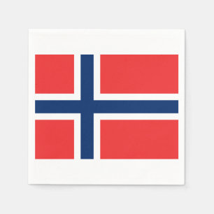 Flagge Norwegens Papier Napkins Serviette
