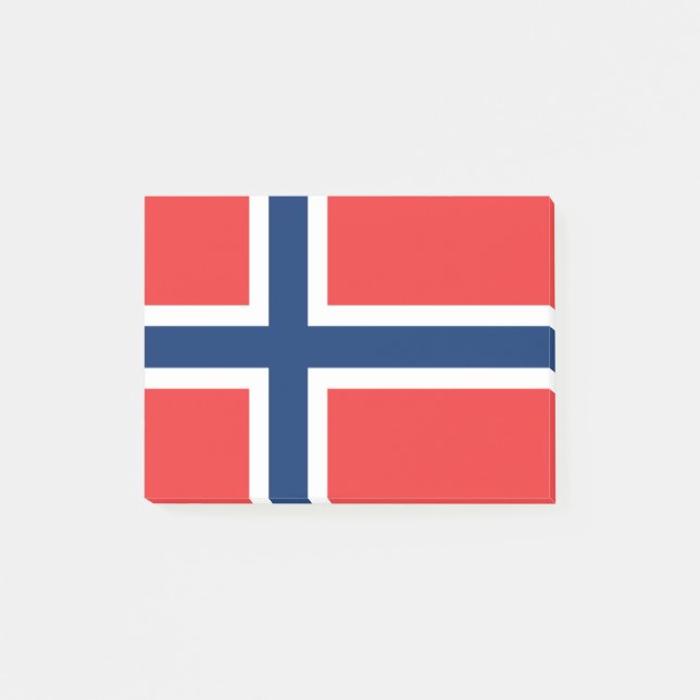 Flagge Norwegens - Post-it® Notes Post-it Klebezettel (Vorderseite)