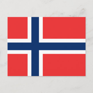 Flagge Norwegens Postkarte