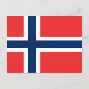Flagge Norwegens Postkarte