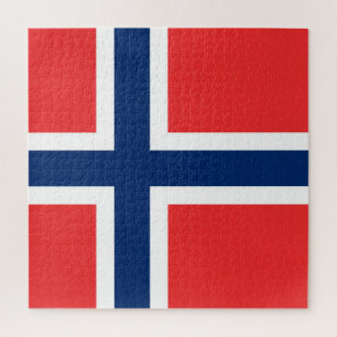 Flagge Norwegens Puzzle