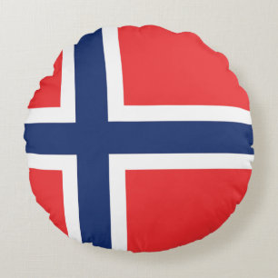 Flagge Norwegens Rundes Kissen