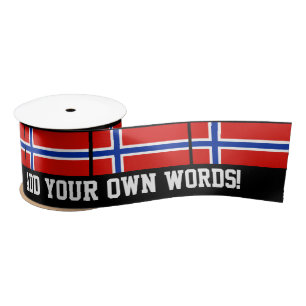 Flagge Norwegens Satinband