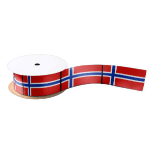 Flagge Norwegens Satinband