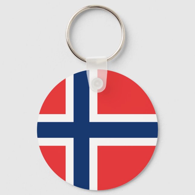 Flagge Norwegens Schlüsselanhänger (Vorderseite)