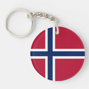 Flagge Norwegens Schlüsselanhänger