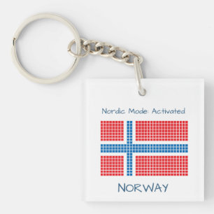 Flagge Norwegens Schlüsselanhänger