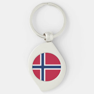 Flagge Norwegens Schlüsselanhänger