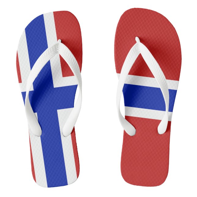 Flagge Norwegens skandinavische Flip Flops (Fußbett)
