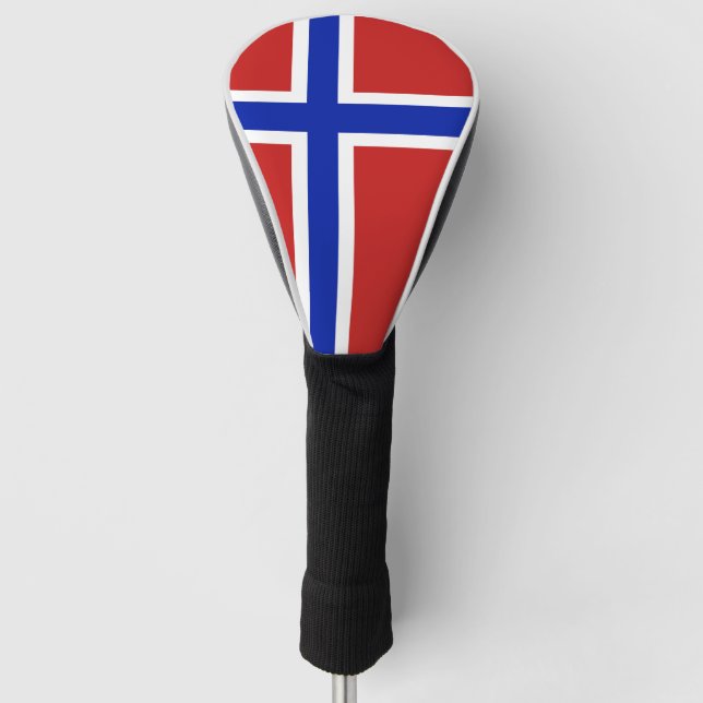 Flagge Norwegens skandinavische Golf Headcover (Vorderseite)