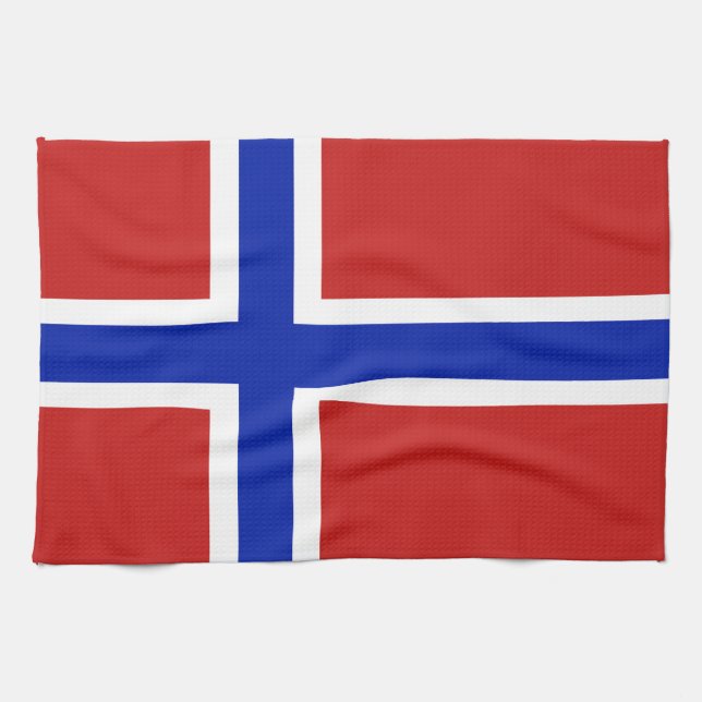 Flagge Norwegens skandinavische Handtuch (Horizontal)