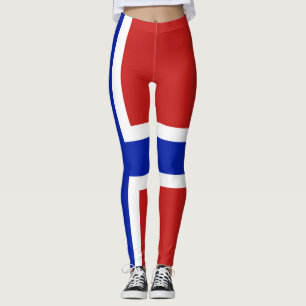 Flagge Norwegens skandinavische Leggings