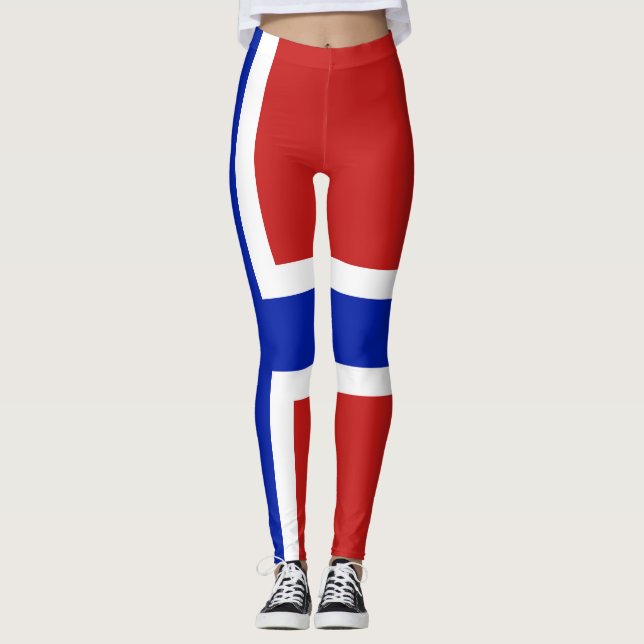 Flagge Norwegens skandinavische Leggings (Vorderseite)