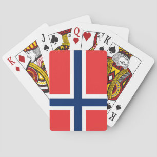 Flagge Norwegens Spielkarten