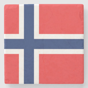 Flagge Norwegens Steinuntersetzer