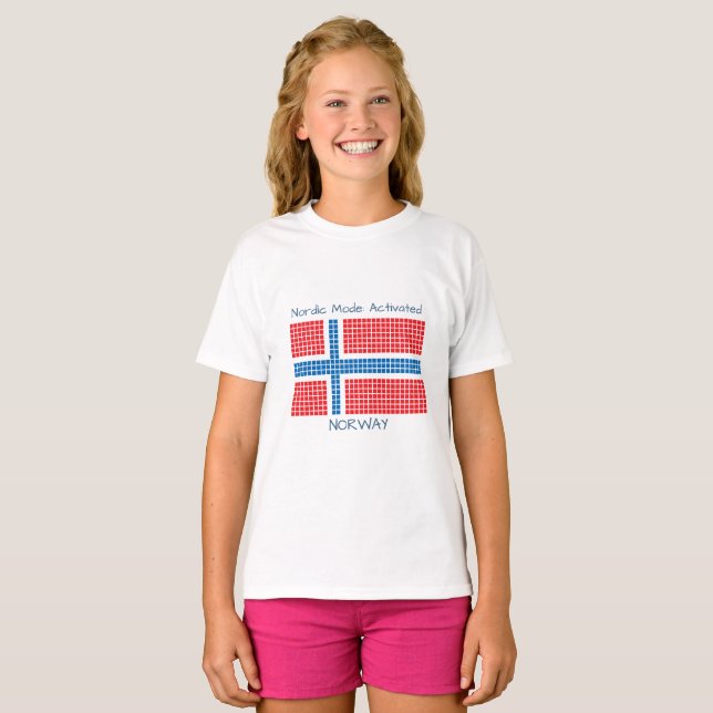 Flagge Norwegens T-Shirt (Vorne ganz)