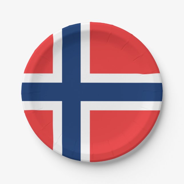 Flagge Norwegens: Teller von Papier (Vorderseite)