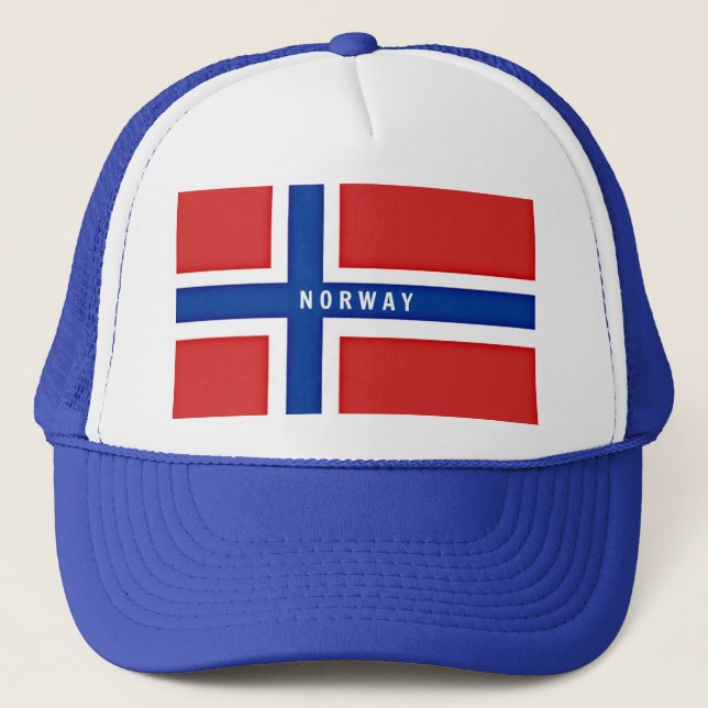 Flagge Norwegens Truckerkappe (Vorderseite)