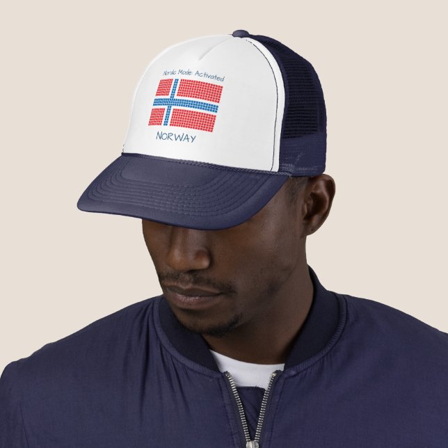 Flagge Norwegens Truckerkappe (Beispiel)