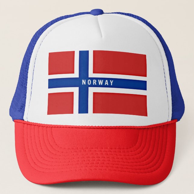 Flagge Norwegens Truckerkappe (Vorderseite)
