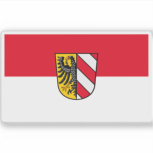 Flagge Nürnbergs Aufkleber