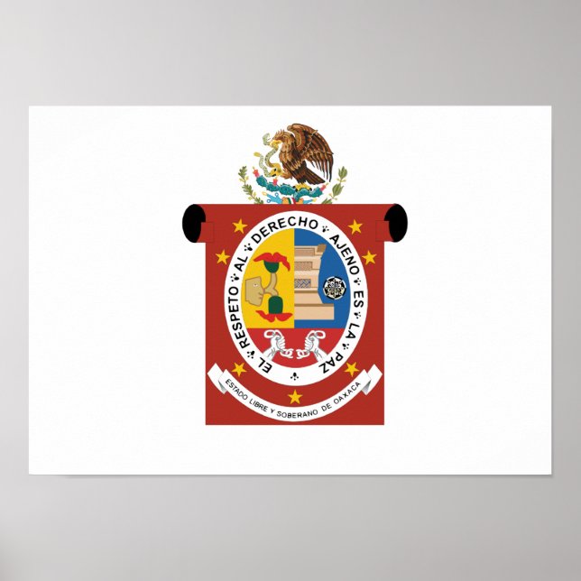 Flagge Oaxacas Poster (Vorne)