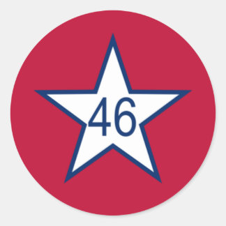 Flagge Oklahoma Runder Aufkleber