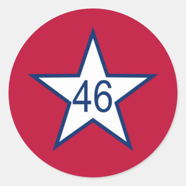 Flagge Oklahoma Runder Aufkleber (Vorderseite)