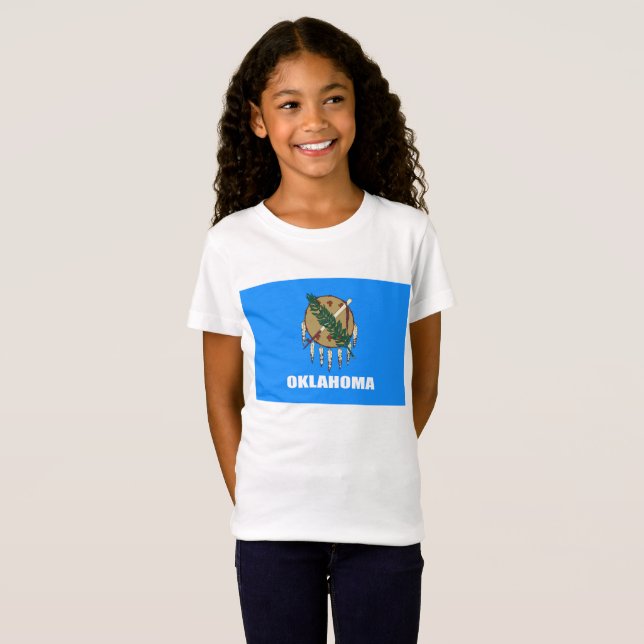 Flagge Oklahomas  T-Shirt (Vorne ganz)