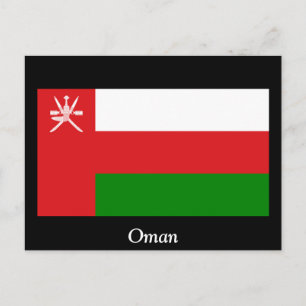 Flagge Oman Postkarte