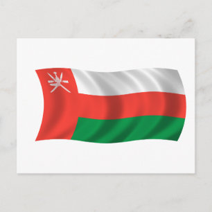 Flagge Oman Postkarte