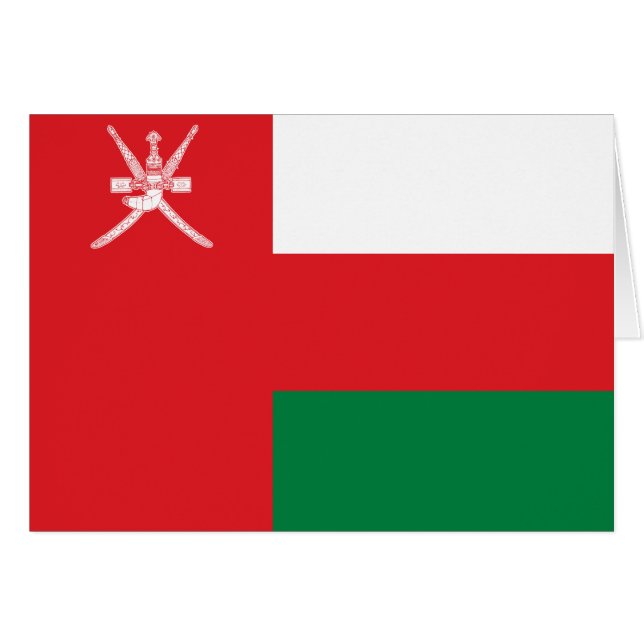 Flagge Omans (Vorderseite (Horizontal))