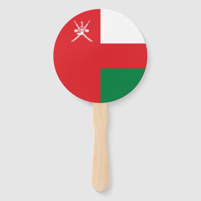 Flagge Omans Fächer (Vorderseite)