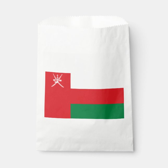 Flagge Omans Geschenktütchen (Vorderseite)